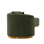 Manhattan Comfort Daria Sofa with Solid Wood Frame in Olive Green