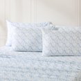 thumbnail image 2 of Lush Decor Botanical Leaf And Floral Sheet Set 6 Piece Set Full Blue - Floral Bed Sheets - Kids Bedding - Full Sheets - Farmhouse & Country Cottage Decor, 2 of 11