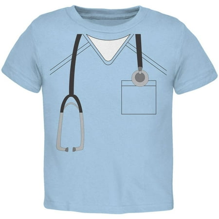 

Halloween Doctor Scrubs Costume Light Blue Toddler T-Shirt - 2T