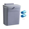 thumbnail image 4 of Kitchen Compost Bin with Lid Multipurpose Waterproof Trash Can Waste Bins under gray, 4 of 8