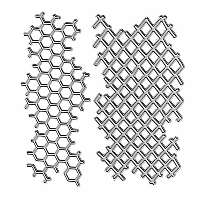 Troquel de corte HGSALK rejilla irregular hexagonal panal 2 piezas