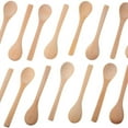 thumbnail image 7 of 30 Pieces Mini Wooden Spoon Small Soup Spoons Serving Spoons Condiments Spoons Wooden Honey Teaspoon Wood Color, 7 of 7