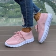 thumbnail image 5 of SCHUHLAND Women's Breathable Mesh Sneakers, Lace-Up Round Toe Running Shoes, Soft Sole Sports Low Heel, Summer, 5 of 16