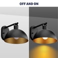 thumbnail image 5 of Barn Light ,12IN Matte Black  Flush Mounted Sconce,Dimmable Wall Sconce suitable for your entryway, kitchen, fireplace, living room, dining room,ETL Listed(Bulb not included), 5 of 7