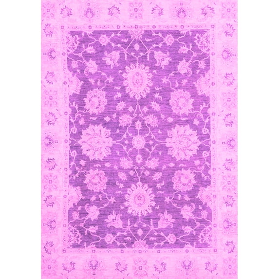 Ahgly Company Indoor Rectangle Oriental Pink Traditional Area Rugs, 8' x 12'