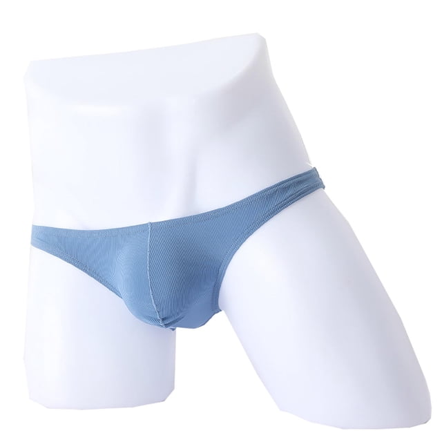 Men's Underwear for Men, Ice Silk Fabric, Thin Transparent Triangular Design, Black, Size L, Breathable for Summer Running and Gym Use
