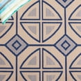 thumbnail image 6 of Safavieh Courtyard Adam Geometric Indoor/Outdoor Runner Rug, Beige/Navy, 2'3" x 6'7", 6 of 11