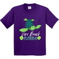 thumbnail image 3 of Inktastic Vero Beach, Florida Happy Sea Turtle Youth T-Shirt, 3 of 5