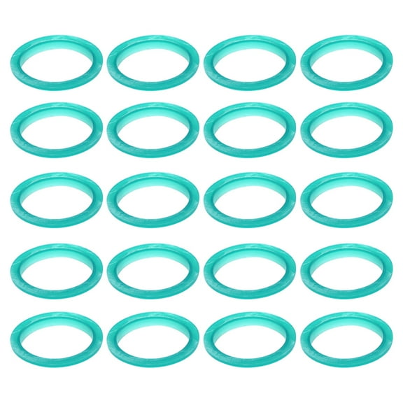 20pcs Silicone Sealing Rings Filter Replacement for Stainless Steel Reusable Coffee Capsules Green