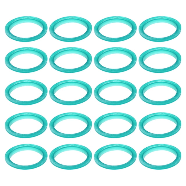 20pcs Silicone Sealing Rings Filter Replacement Ring for Stainless Steel Reusable Coffee Capsules (Green)