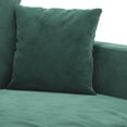 thumbnail image 3 of vidaXL 2 Piece Sofa Set with Cushions Dark Green Velvet, 3 of 4