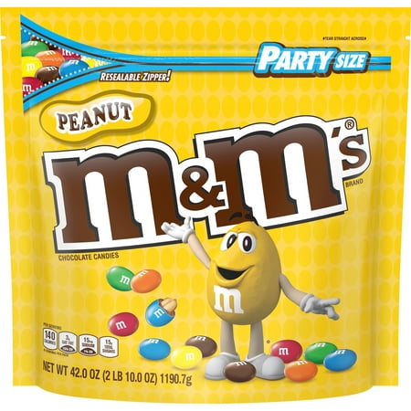 M&M’S Peanut Chocolate Candy | Party Size, 42 (Best Candy For Diabetics)