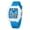 Light Blue, variant on Digital Watches for Men Women Waterproof Unique Rectangle Watch Stopwatch Countdown Alarm Analog Silicone Strap Transparent Case