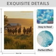 thumbnail image 3 of Diamond Art Kit for Adults, Horses Sunset Pasture Barn Serenity Diamond Painting for Adults Beginners, 5D DIY Diamond Art Painting Kits, Colorful Diamond Painting Craft for Home Decor 12x16 Frameless, 3 of 7