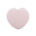thumbnail image 1 of Unique Bargains 1 Pc Espejo de maquillaje en forma de corazón para viajes vacaciones rosa PU ABS vidrio, 1 of 1