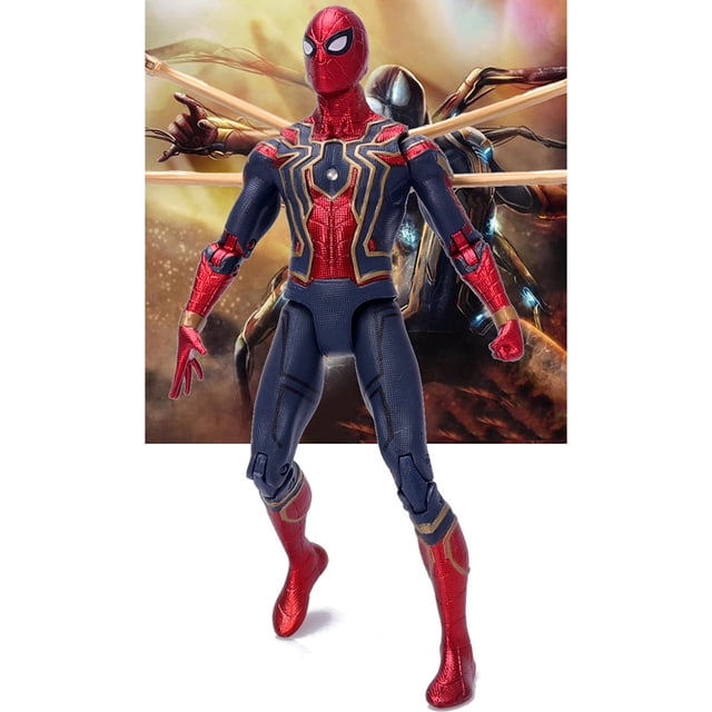 Gwong Juguete 7inch Marvel Avengers Spider Hombre Iluminación Figura Figura Modelo Juguete Ornamento Hogar Gwong 30002536