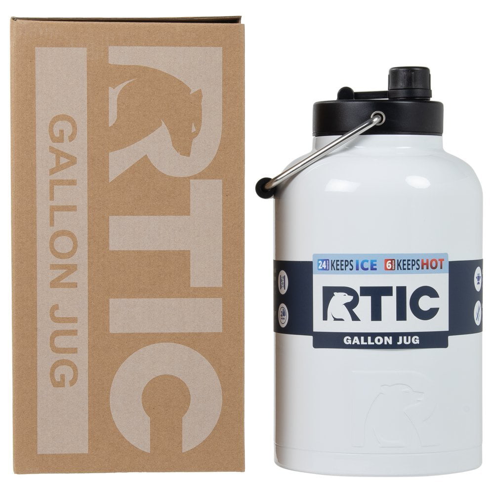RTIC One Gallon Vacuum Insulated Jug, White - Walmart.com