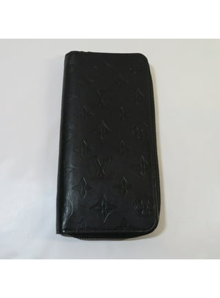 Authenticated Used Louis Vuitton Monogram Eclipse Zippy Wallet Vertical  M62295 Long Men's 