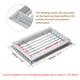 thumbnail image 4 of Cubierta de ventilación de aire para puerta Uxcell, 16 x 10 pulgadas, cubierta de ventilación de rejilla de aluminio, con tornillos de montaje, para puerta de armario, tono plateado, 4 of 5