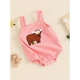 thumbnail image 3 of Bagilaanoe Newborn Baby Girl Summer Rompers Embroidery Sleeveless Bodysuits 3M 6M 9M 12M Infant Casual One Piece Short Jumpsuit, 3 of 7