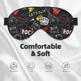 thumbnail image 3 of PAYOHTO Music Rock Soft Sleep Mask Comfort Pure Silk Eye Cover for Travel Office Camping, 3 of 7