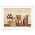 ”Charming PNGCAN ‘Country Kitchen‘ Ready to Hang Framed Print by Susie Boyer with Elegant White