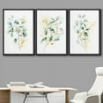 thumbnail image 3 of IDEA4WALL Framed Wall Art Print Set Green Yellow Pastel Forest Plant Variety Nature Illustrations Modern Decorative Chic for Living Room, Bedroom, Office - 16"x24"x3 Black, 3 of 5