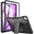 thumbnail image 1 of xixishop Case for iPad Air 13-Inch M4 2026, M3 2025 & M2 2024,with Built-in Screen Protector and Kickstand, Rugged Full-Body Heavy Duty Protective Cover for Apple iPad Air 13 - Black, 1 of 1