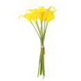thumbnail image 1 of 9xpu Flor Artificial Calla Wedding Decoración Floral Amarillo Naranja, 1 of 8