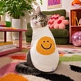 thumbnail image 3 of Oodles Tan Spiffy Smiley Face Turtle Neck Pet Sweater, XS, 3 of 11