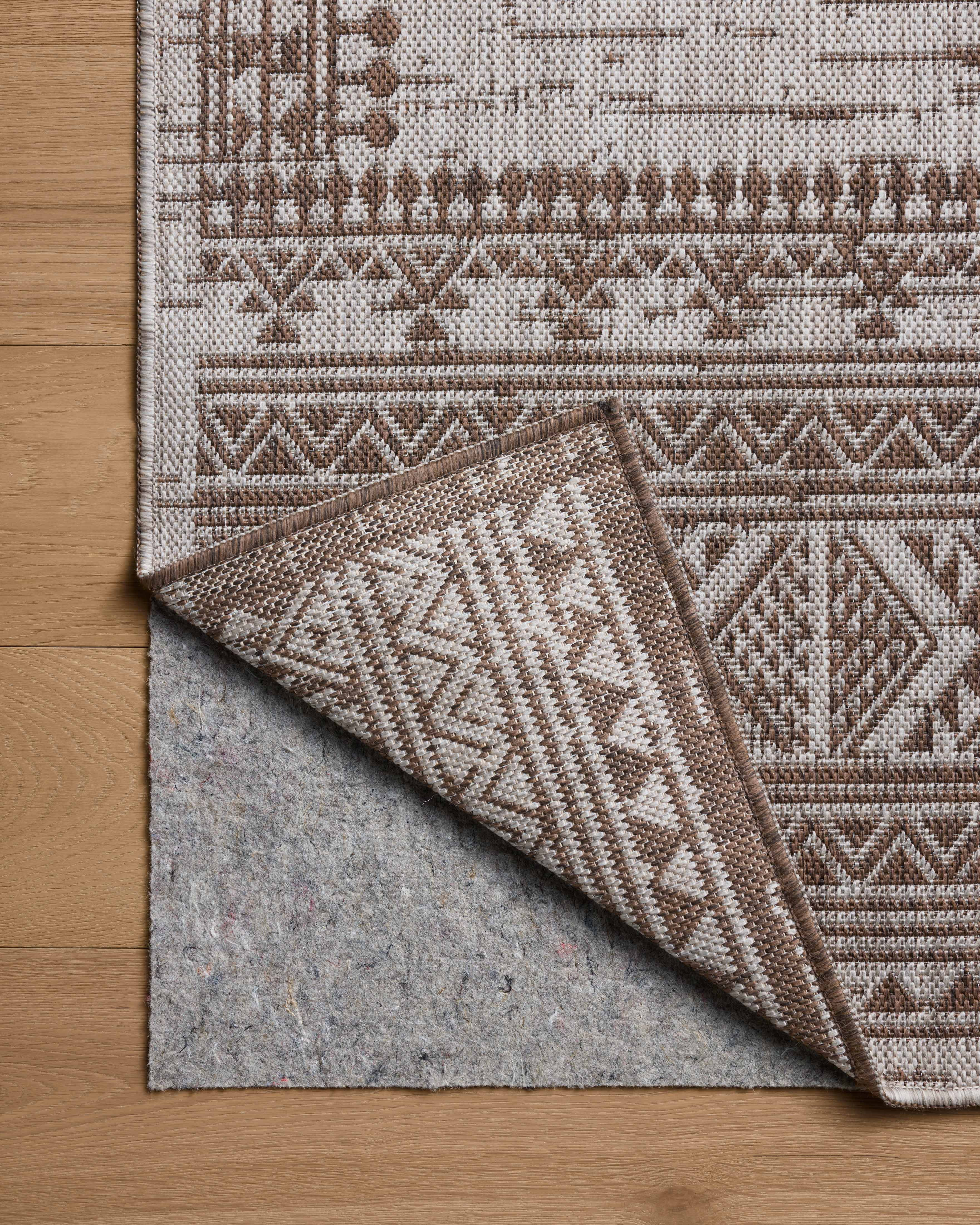 Indoor Outdoor Rug 2x4, Reversible, Loloi Easton Coffee / Dove (2'3" x 3'9")