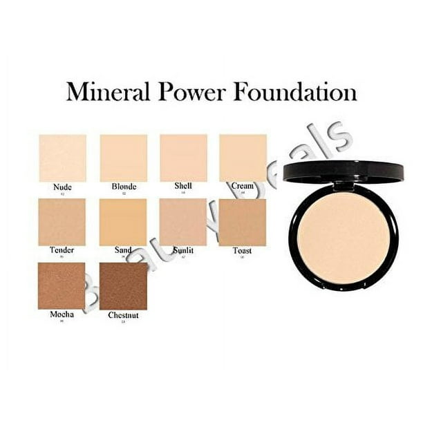 Beauty Deals Base de maquillaje mineral en polvo prensado - Hipoalergénico - con esponja (Tender)