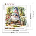 thumbnail image 2 of Pintura de diamante 5D DIY Taladro parcial con forma especial Gnomo de jardín de Pascua 30x30cm, 2 of 9