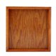 thumbnail image 1 of Plateau à thé carré en bois massif, plateau de service pour café, sushis, snacks, pour café-restaurant (18 x 18 cm), 1 of 4