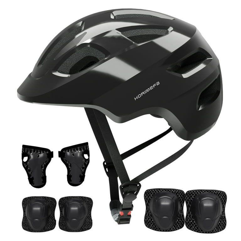 Korimefa Kids Bike Helmet Toddler Bicycles Helmets, Multi-Sport Protective Gear Set for 3-5-8-14 Years Boys Girls with Knee Elbow Pads Wrist Guards Korimefa Kids Bike Helmet Toddler Bicycles Helmets, Multi-Sport Protective Gear Set for 3-5-8-14 Years Boys Girls with Knee Elbow Pads Wrist Guards