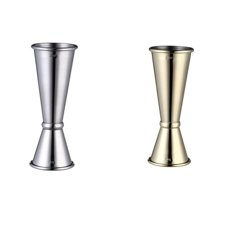 

304 Stainless Steel Ounce Glass Wine Measurer Double Head Cocktail Glass 30/60ML