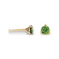 thumbnail image 2 of 14k .50ct. Green Diamond Stud Earrings 0.16grams (L 5mm W 5mm)Polished | 14k Yellow gold | Post | Prong set | Green diamond, 2 of 4