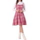 thumbnail image 2 of VESTIDO CON TIRANTES INSPIRADOR PARA MUJERES, CUELLO CUADRADO, VESTIDO MIDI EN A, TALLA S ROSA OSCURO, 2 of 6