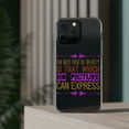 thumbnail image 3 of DistinctInk Clear Hybrid Case for Apple iPhone 15 Pro (6.1" Screen) - Best Part Of Beauty No Picture Express - Slim Profile Design, 3 of 9