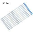 thumbnail image 2 of 10pins Flexible Flat Cable FPC FFC B Type Ribbon Cable PE White 10Pcs, 2 of 4