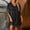 Black, variant on SEMPAI Shiny Flowy Chiffon Cocktail Dresses for Women Elegant Split Half Sleeve Summer Loose V Neck Short A-Line Party Dress