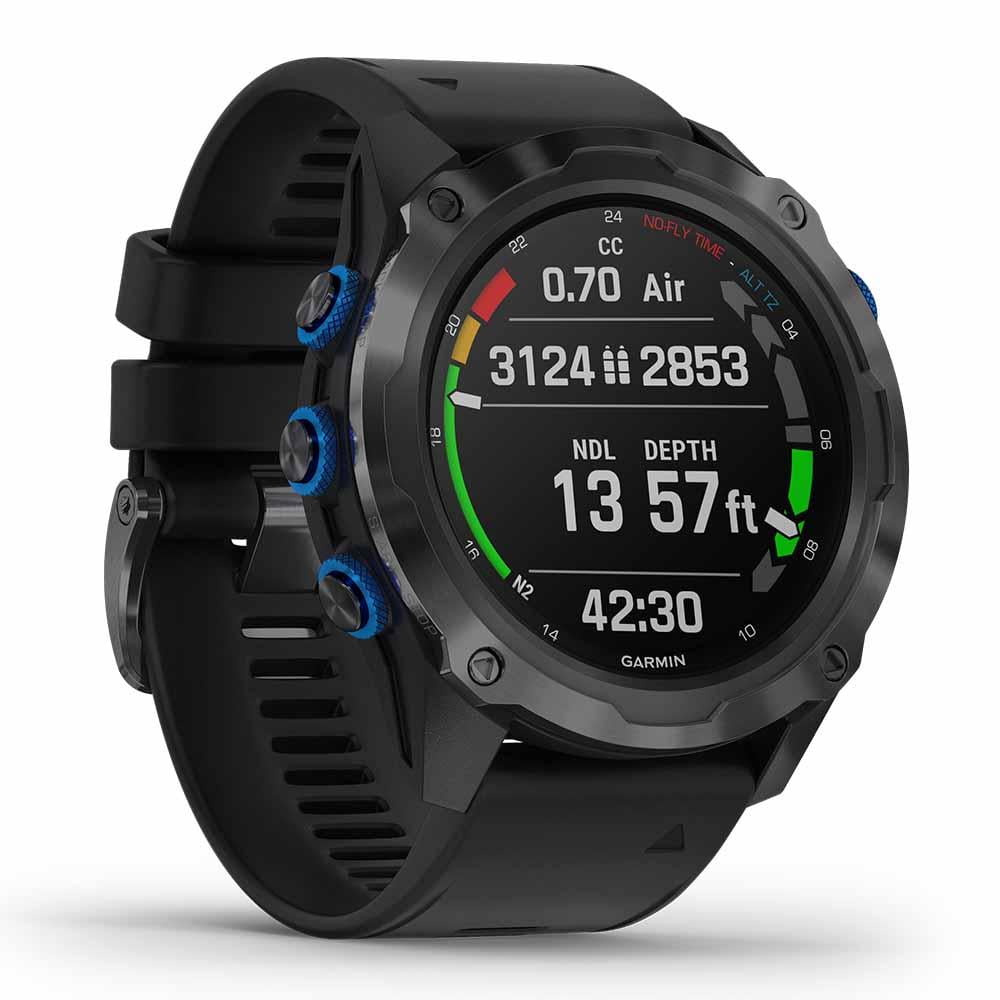 Garmin Descent Mk2i (Titanium Carbon Gray DLC/Black) Dive Computer Smartwatch Bundle | with PlayBetter Dry Bag Set | Diving Watch