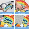 thumbnail image 3 of Velvet Welcome Mat for Easter Bunny Design – Absorbent Non Durable Rug 90cm Carpet, 3 of 6
