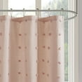 thumbnail image 4 of Home Essence Apartment Kay Cotton Yarn Dyed Jacquard Pom Pom Shower Curtain, 4 of 5