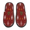 thumbnail image 1 of Fotbe Merry Christmas Pantuflas Peludas para Mujer con Estampado, Zapatillas de Peluche, Zapatos de Invierno para Casa, Uso Interior y Exterior-Medium, 1 of 8