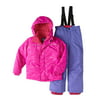 Iceburg Girls Glitter Snow Suit With Jacket And Bib 2-Piece Set
