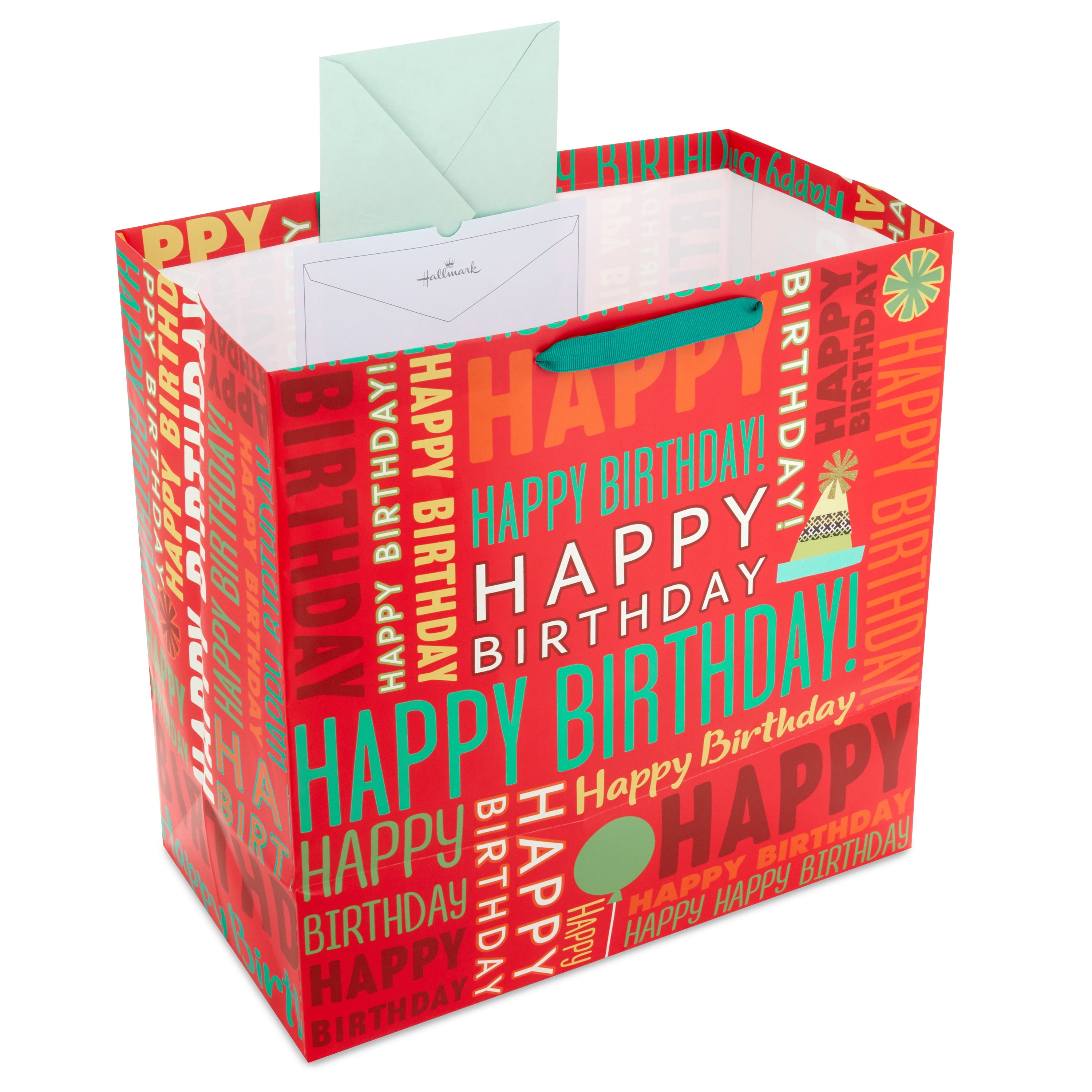 Hallmark Happy Birthday Gift Bag, Multicolor, 15 in