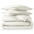 thumbnail image 3 of Bare Home Flannel Duvet Cover Set - 100% Flannel Cotton - Double Brushed - Queen, Cream, 3 of 10