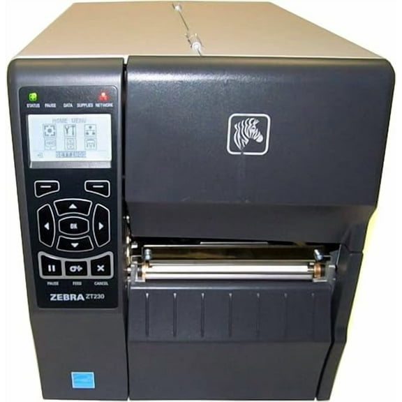 Restored Zebra ZT230 Industrial Direct Thermal Label Printer – 300 DPI, 4″ Print Width, USB & Serial Connectivity (ZT23043-D01200FZ) (Refurbished)