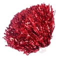 thumbnail image 6 of huanledash Dance Pompoms Straight Shank Type Fluffy PET Double Pass Cheerleader Hand Flower Ball Decoration for Soccer, 6 of 8